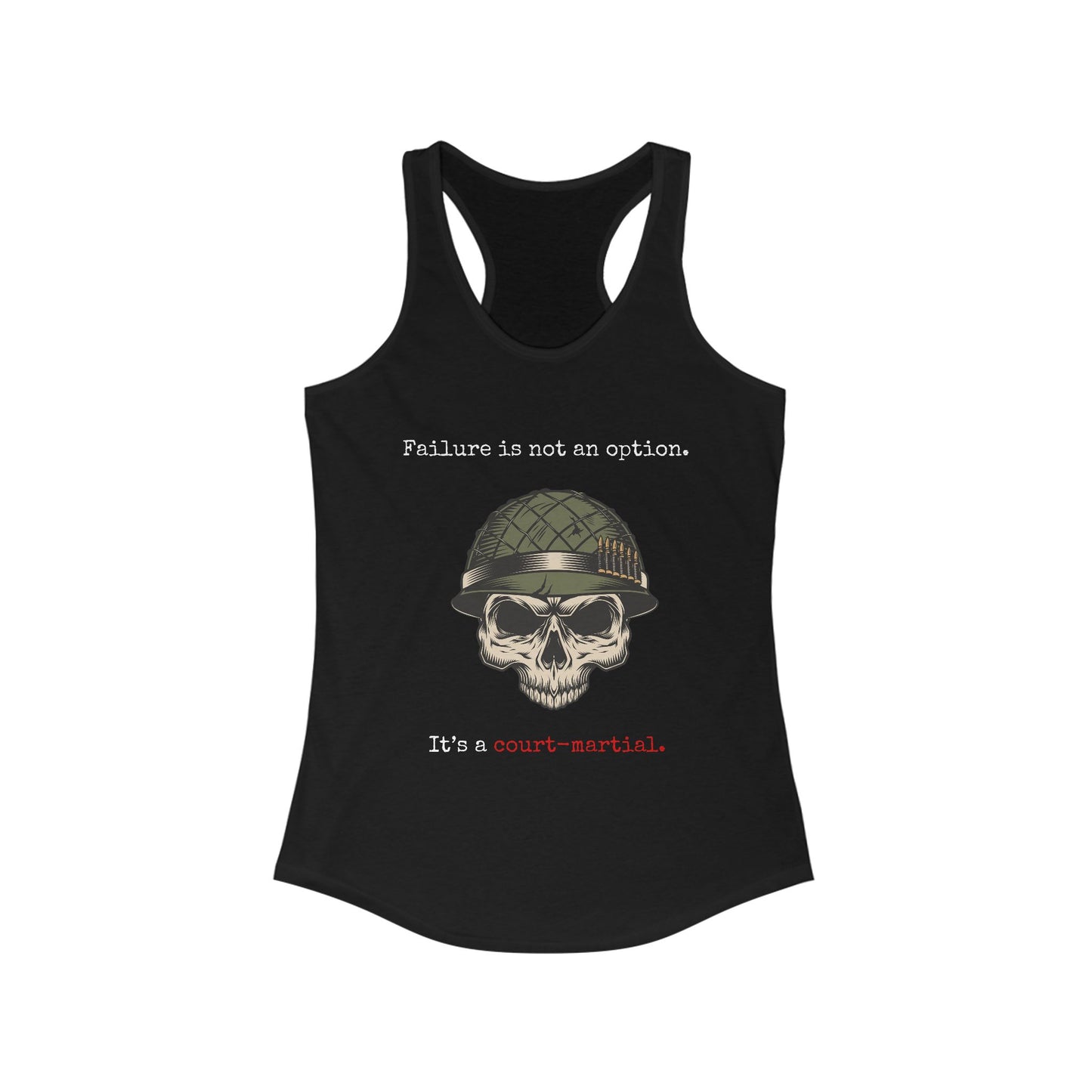 Women's court-martial Racerback Tank
